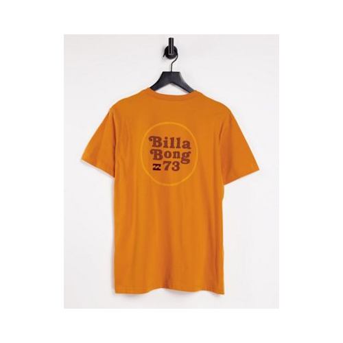 Оранжевая футболка с принтом спереди Billabong Walled-Оранжевый цвет