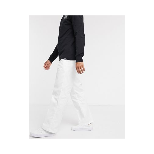 Белые брюки прямого кроя Dickies 874