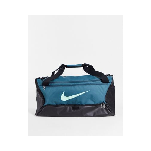 Бирюзовая спортивная сумка среднего размера Nike Training Brasilia 9.5 Голубой