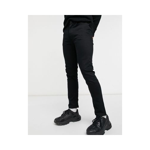 Черные узкие джинсы из органического хлопка Burton Menswear-Черный цвет