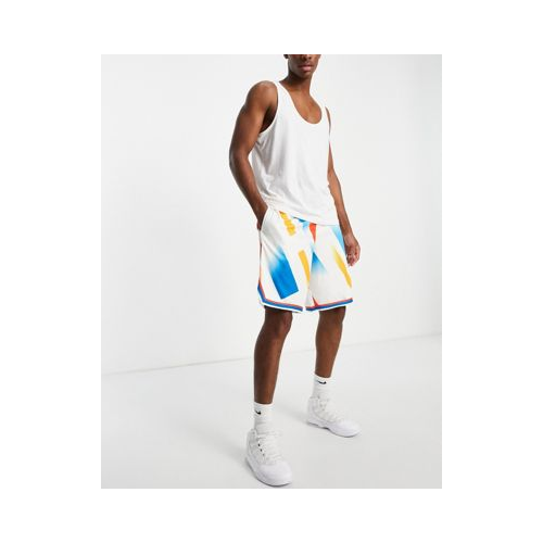 Кремовые шорты с графическим принтом Nike Basketball DNA Белый