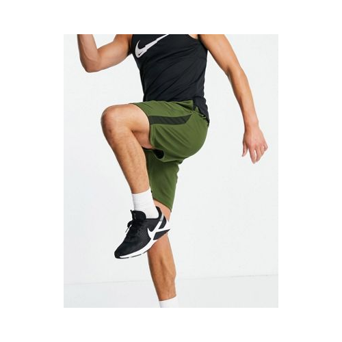 Трикотажные шорты цвета хаки Nike Training-Зеленый