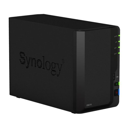 Сетевое хранилище Synology DS218 2x3.5 / 2.5" HDD / SSD SATA, RAID 0 / 1 / JBOD, GbLAN, 2xUSB3.0, US