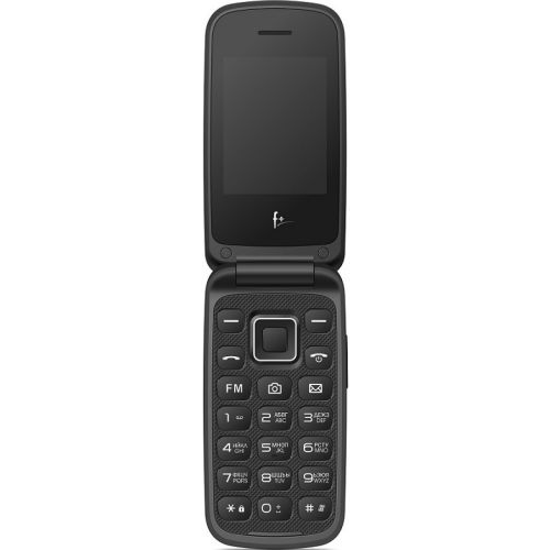 Мобильный телефон F+ Flip2 Black 2.4'' 240*320, 32/32MB, up to 32GB flash, 0.08Mpix, BT, Micro-USB,