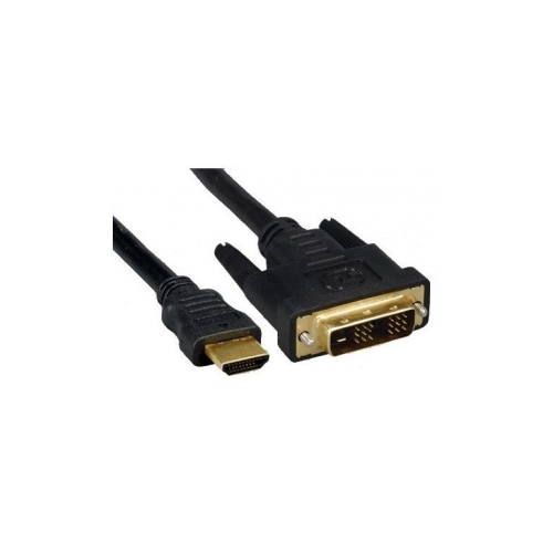 Кабель интерфейсный HDMI-DVI Gembird 19M/19M CC-HDMI-DVI-6 1.8м, single link, черный, позол.разъемы,