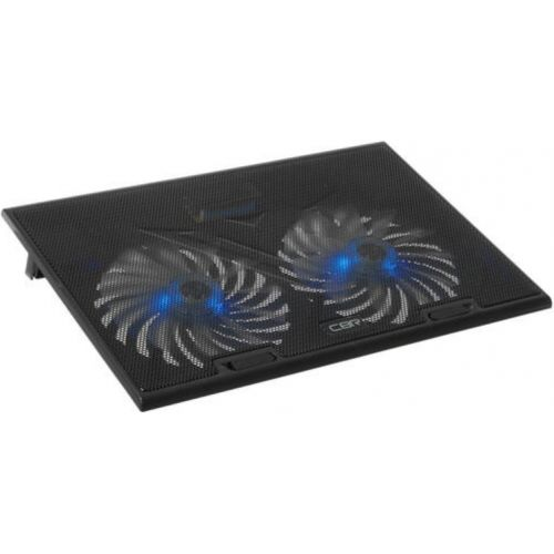 Подставка для ноутбука CBR CLP 17202 до 17", 390x270x25 мм, с охлаждением, 2xUSB, вентиляторы 2х150