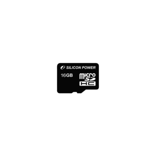 Карта памяти 16GB Silicon Power SP016GBSTH010V10-SP MicroSDHC class 10 + SD adapter