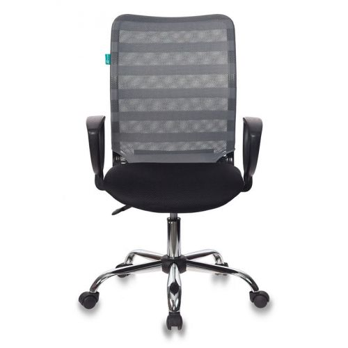 Кресло Бюрократ CH-599AXSL цвет серый TW-32K03, сиденье черное TW-11 сетка/ткань крестовина металл х