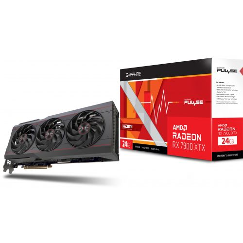 Видеокарта PCI-E Sapphire Radeon RX 7900 XTX PULSE (11322-02-20G) 24GB GDDR6 384bit 5nm 1855/20000MH