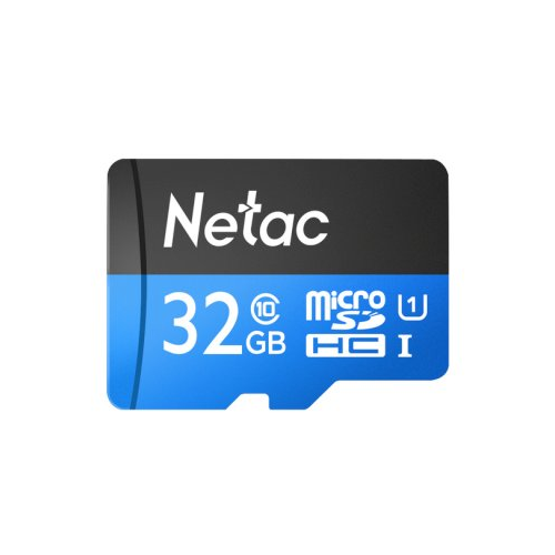Карта памяти 32GB Netac NT02P500STN-032G-R microSDHC (с SD адаптером) 80MB/s