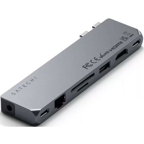 Концентратор Satechi Pro Hub Max ST-UCPHMXM 2*USB Type-C/USB 3.0, 2*USB Type-C, RJ-45, mini Jack, HD