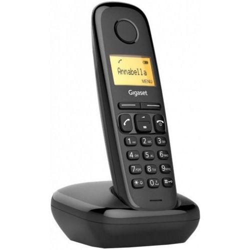 Телефон DECT Gigaset A170 SYS RUS S30852-H2802-S301 черный АОН