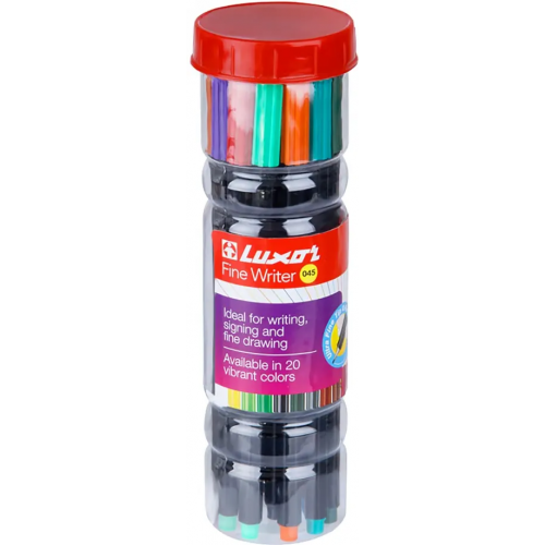 Luxor Ручки капиллярные "Mini Fine Writer 045", 0,8 мм, 20 цветов
