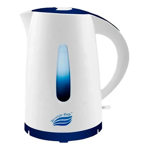 Чайник электрический Великие реки Томь-1, 1850Вт, белый и синий
