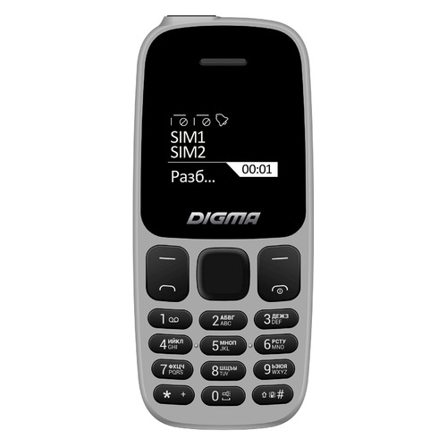 Сотовый телефон Digma Linx A103, серый