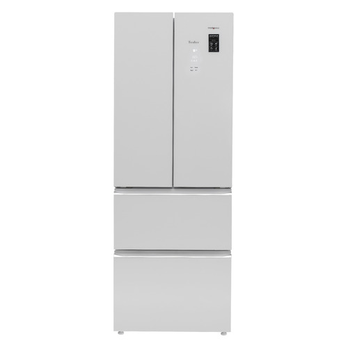 Холодильник TESLER RFD-361I трехкамерный белое стекло