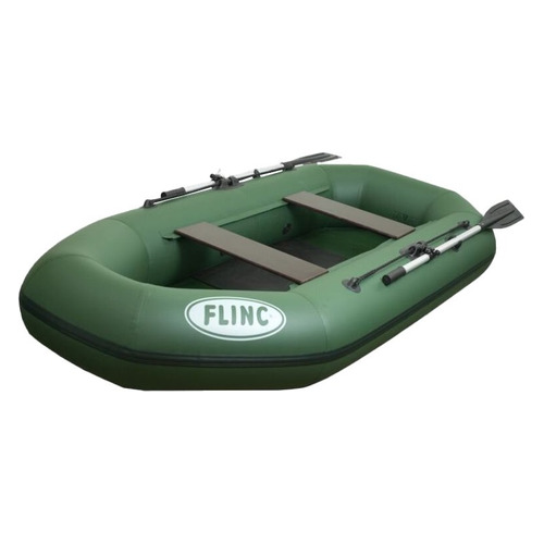 Лодка гребная FLINC F260L, надувная, оливковый [00000000054]