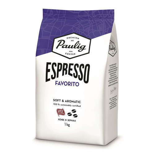 Кофе зерновой PAULIG Espresso Favorito, темная обжарка, 1000 гр [17196]