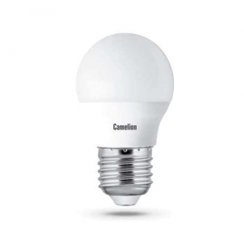 Лампа светодиодная LED7-G45/830/E27 7Вт шар 3000К тепл. бел. E27 530лм 220-240В Camelion 12070, 1шт