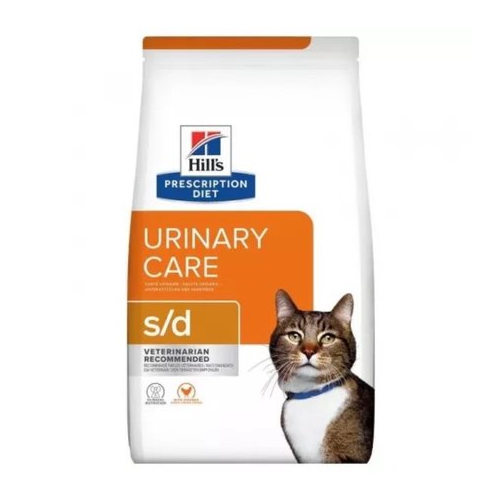 Сухой диетический корм для кошек Hill's Prescription Diet s/d Urinary Care при мочекаменной болезни (мкб), 1,5 кг