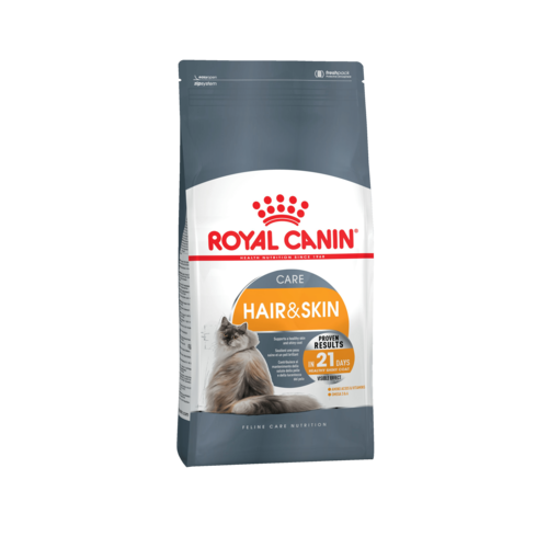 Royal Canin Hair And Skin Сухой корм для взрослых кошек с чувствительной кожей и шерстью, 400 гр