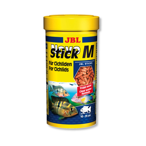 JBL NovoStick M Корм для плотоядных цихлид, палочки, 250 мл