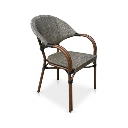 Металлическое кресло Афина C029-TX Grey-beige