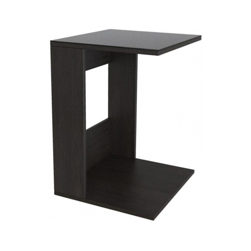 Журнальный стол Мебелик BeautyStyle 3 венге / стекло черное