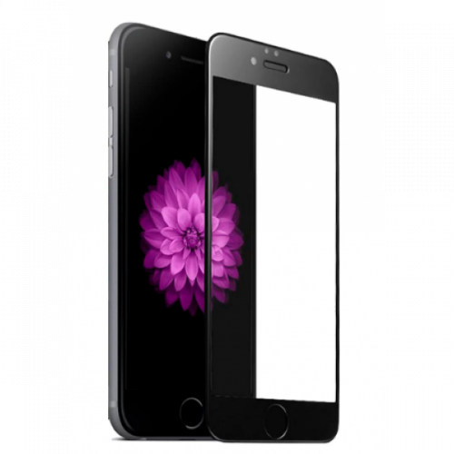 Матовое защитное стекло для iPhone 7, 7S, 8 (Черный)
