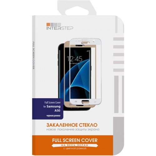 Защитное стекло InterStep для Samsung Galaxy A50 Black