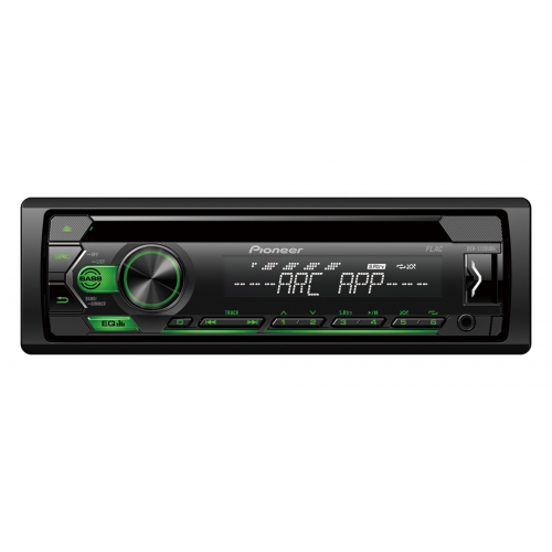 Автомагнитола PIONEER DEH-S120UBG, 4x50вт,USB/MP3/CD/Android, зеленая подсветка