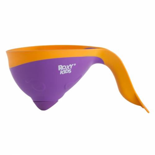 Ковшик для купания Roxy-Kids Flipper с лейкой Фиолетовый