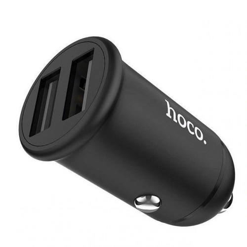 Автомобильное зарядное устройство Hoco Z30 Easy route dual port mini car charger (Черный)