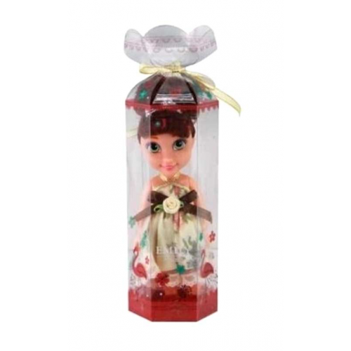 Кукла ABtoys Emily мини в прозрачной коробочке (темные волосы) , 16,5см QJ086A