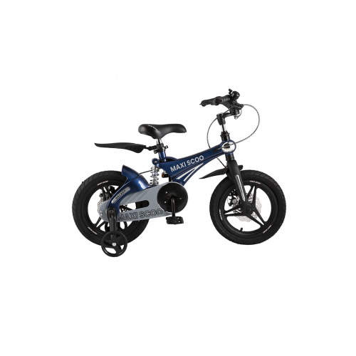 Детский двухколесный велосипед Maxiscoo Galaxy 14" Делюкс т-синий Перламутр MSC-G1407DP