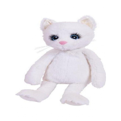 Мягкая игрушка ABtoys Реснички, Кошечка белая, 20 см
