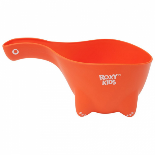 Ковшик для купания Roxy-kids Dino Scoop оранжевый