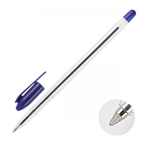 Ручка шариковая Стамм Vega РШ101, синяя, 0,7 мм, 1 шт