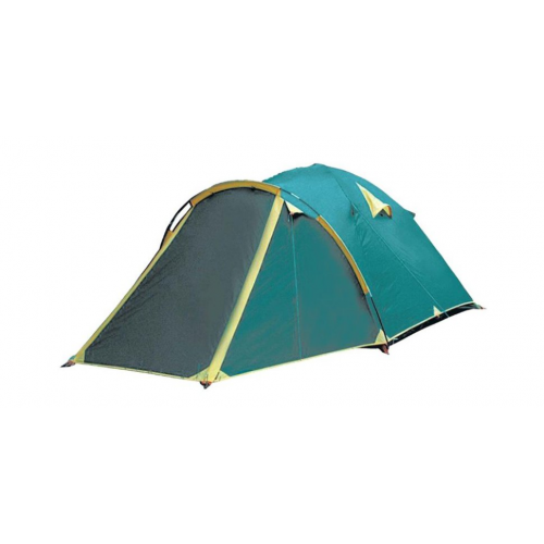 Палатка кемпинговая Tramp Stalker V2 четырехместная зеленая