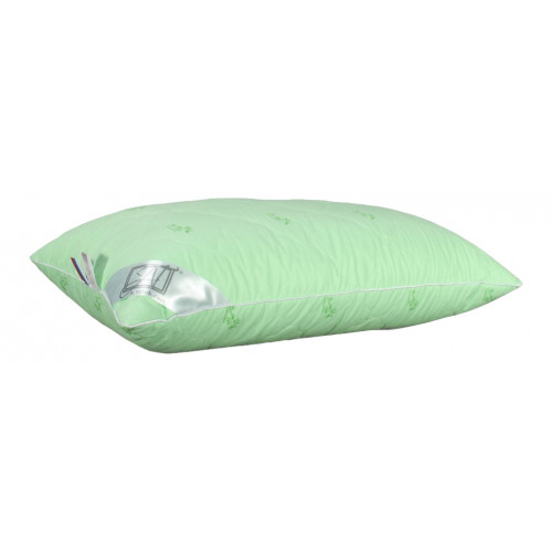 Подушка для сна АльВиТек пух лебяжий, полиэстер, бамбук 50x50 см