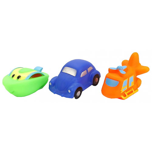 Набор игрушек для ванны Играем вместе "Вертолет, машина, катер"