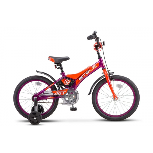 Велосипед Stels 14" Jet Z010 (LU087402) Фиолетовый/Оранжевый