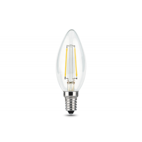 Лампа светодиодная Gauss Filament E14 11W (750lm) 4100K, прозрачная, нитевидная, 103801211