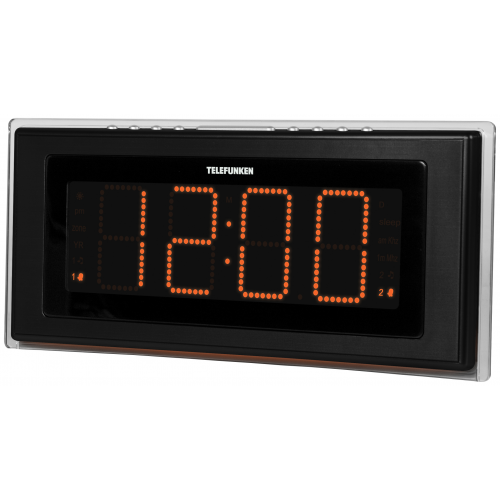 Радио-часы Telefunken TF-1541 Black/Orange