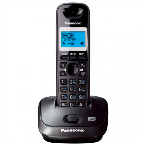 DECT телефон Panasonic KX-TG2521RUT Black/Grey