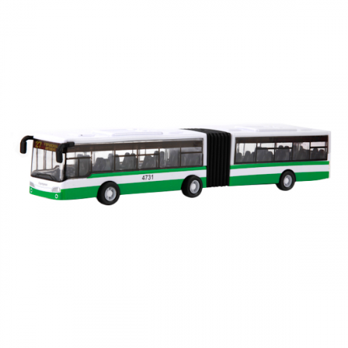Автобус (с гармошкой) Технопарк инерционный, металлический 18 см