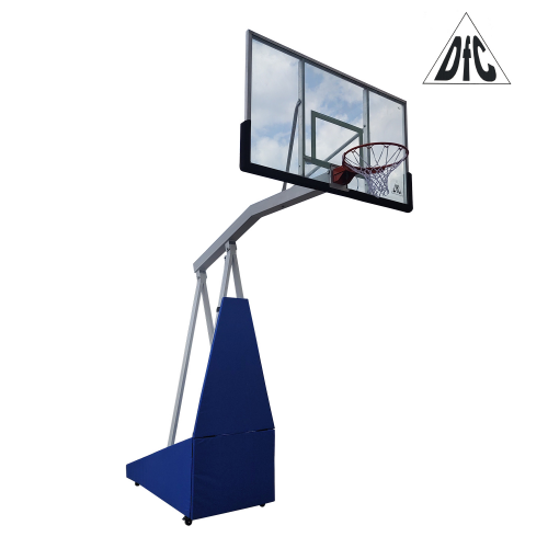 Баскетбольная мобильная стойка DFC STAND72G PRO 180x105см стекло 12мм, НОВИНКА