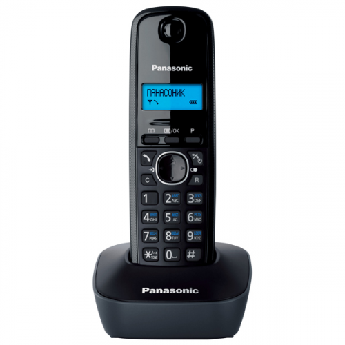 DECT телефон Panasonic KX-TG1611RUH Black/Grey