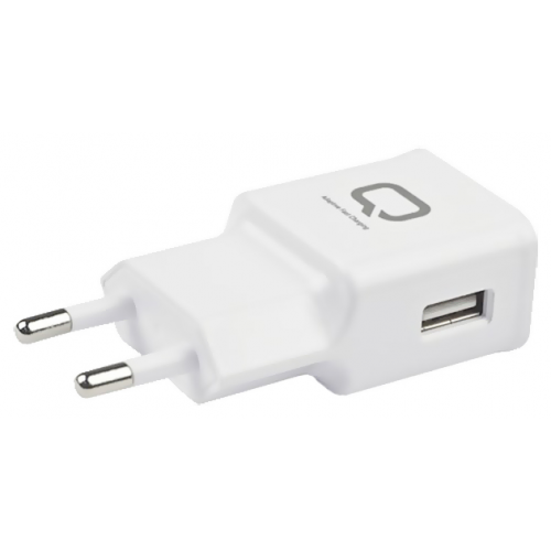 Сетевое зарядное устройство QUMO Quick Charge, 3 USB, 2 A, white