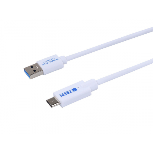 Кабель Travel Blue USB Type-C 1м White